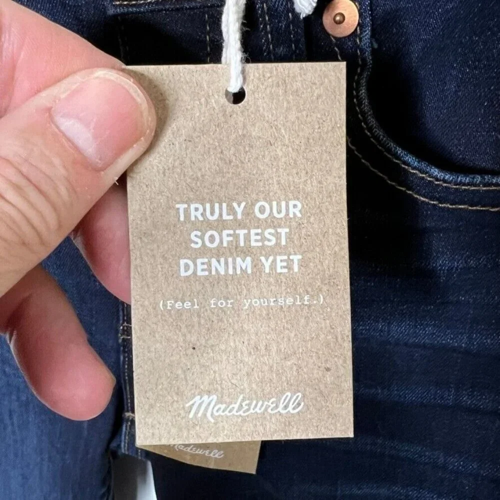 Madewell $138 Mid Rise Skinny Jeans Larkspur Wash Size 24 F8990 - Picture 6 of 9